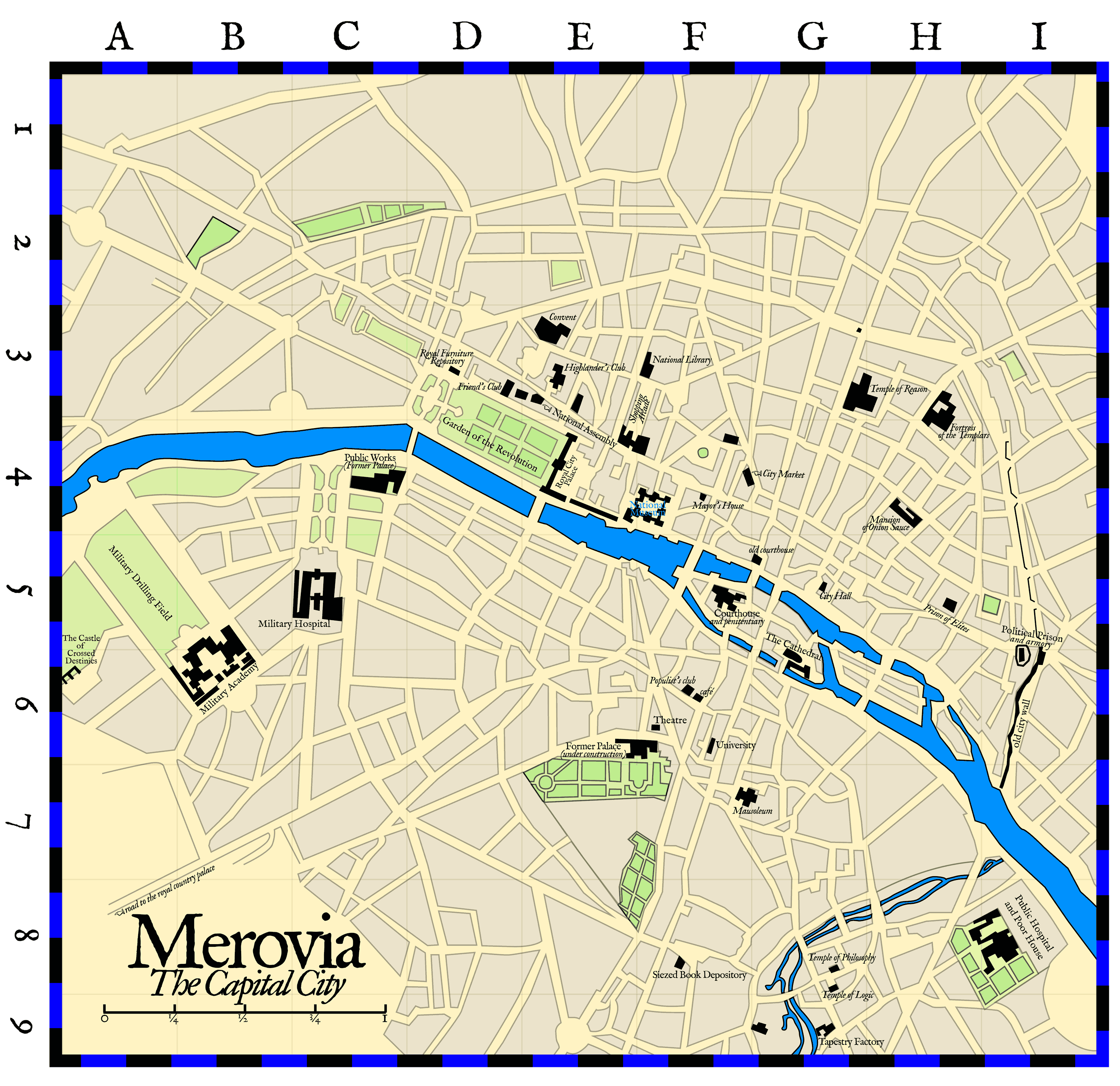 Map of the Merovin Capital City